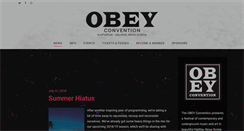 Desktop Screenshot of obeyconvention.com